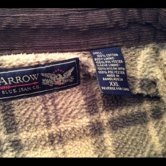 Arrow Blue Jeans Co Corduroy shirt jacket men’s XL - Picture 7 of 9